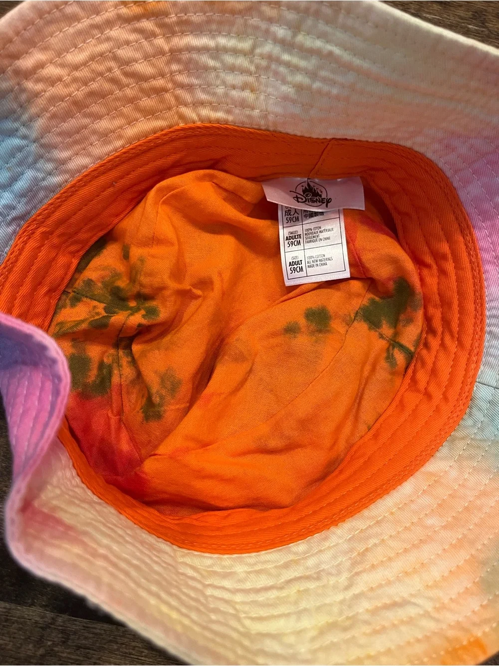 Disney Tie-Dye Mickey Mouse Kids Bucket Hat - Orange, Yellow, Pink, Blue